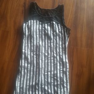 Striped circus clown dress sizeS